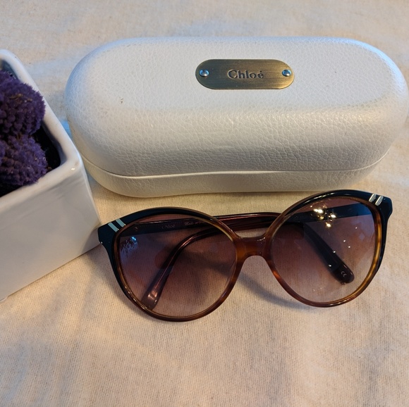 Chloe Red/Brown Gradient Cl 2200 Sunglasses - Picture 8 of 12